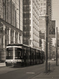 Golden Hour Commute B&W